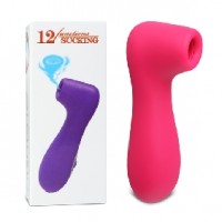 Clitoral Stimulator 12 Speeds Silicone Rechargeable PINK